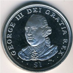 Виргинские острова 1 доллар 2008 год