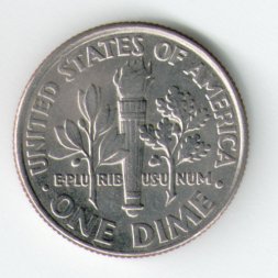 США 1 дайм (10 центов) 2007 год - Франклин Рузвельт (D)
