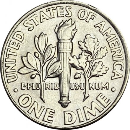 США 1 дайм (10 центов) 2007 год - Франклин Рузвельт (D)