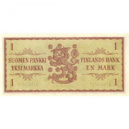 Финляндия 1 марка 1963 год - UNC (тип 1)