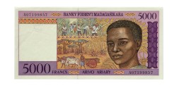 Мадагаскар 5000 франков 1995 год - UNC