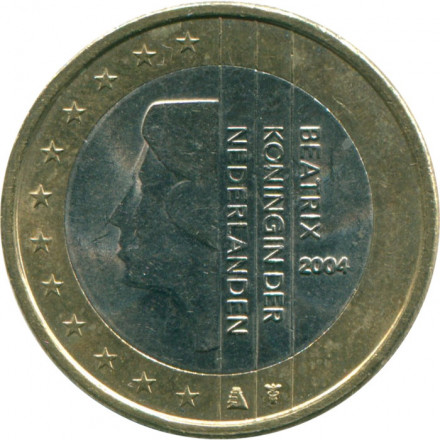 Нидерланды 1 евро 2004 год