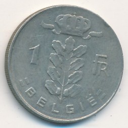 Бельгия 1 франк 1972 год BELGIE