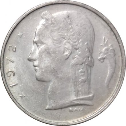 Бельгия 1 франк 1972 год BELGIE