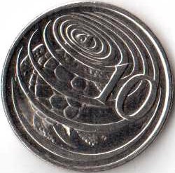 Монета Каймановы острова 10 центов 2002 год