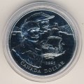 Канада 1 доллар 1995 год - 325 лет Компании Гудзонова залива (BU)
