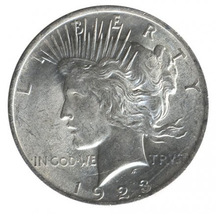 США 1 доллар 1923 год (без отметки МД, UNC)
