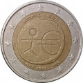 Кипр 2 евро 2009 год - 10 лет валютному союзу
