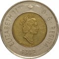 Канада 2 доллара 1999 год - Основание Нунавута. Шаман