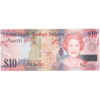 Каймановы острова 10 долларов 2010 год - Орхидея UNC