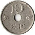 Норвегия 10 эре 1938 год - Король Хокон VII