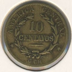 Коста-Рика 10 сентаво 1918 год