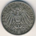 Пруссия 2 марки 1904 год