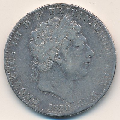 Великобритания 1 крона 1820 год