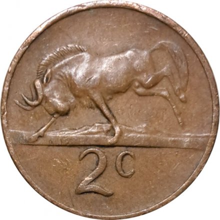 ЮАР 2 цента 1971 год