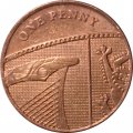Великобритания 1 пенни 2010 год