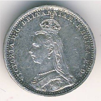 Великобритания 2 пенса 1890 год