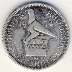 Южная Родезия 1 шиллинг 1934 год