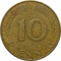 ФРГ 10 пфеннигов 1978 год - J