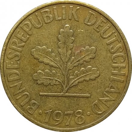 ФРГ 10 пфеннигов 1978 год - J