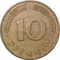 ФРГ 10 пфеннигов 1978 год - J
