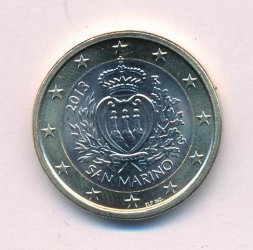 Сан-Марино 1 евро 2013 год - Герб Сан-Марино