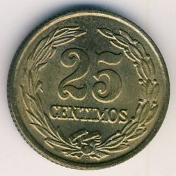 Парагвай 25 сентимо 1951 год
