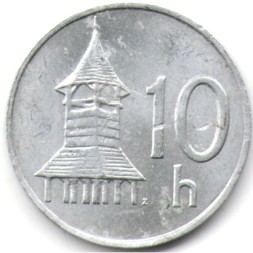 Монета Словакия 10 гелеров 1993 год
