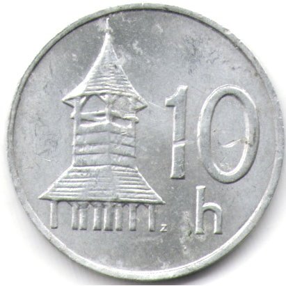Словакия 10 геллеров 1993 год