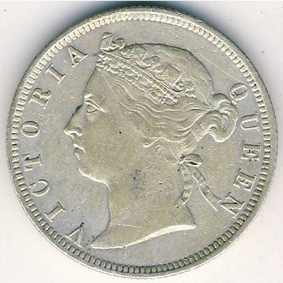 Гонконг 20 центов 1886 год