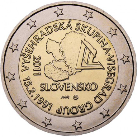 Словакия 2 евро 2011 год - Формирование Вышеградской группы