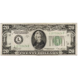 США 20 долларов 1934 год - B - VF-