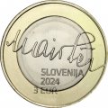 Словения 3 евро 2024 год - 150 лет со дня рождения Рудольфа Майстера