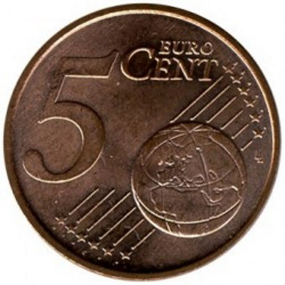Португалия 5 евроцентов 2008 год