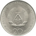 ГДР 20 марок 1972 год - Фридрих фон Шиллер