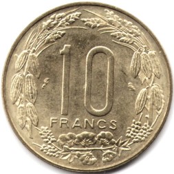 Камерун 10 франков 1965 год