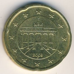 Германия 20 евроцентов 2009 год