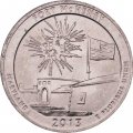 США 25 центов 2013 год - Форт Мак-Генри (P)