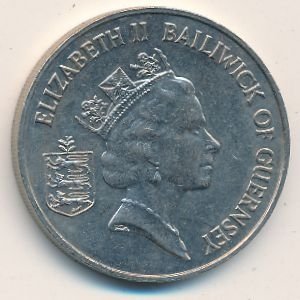 Гернси 10 пенсов 1989 год