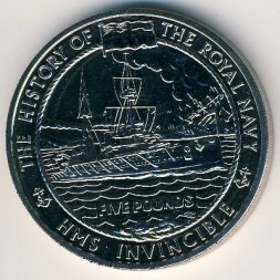 Гернси 5 фунтов 2004 год