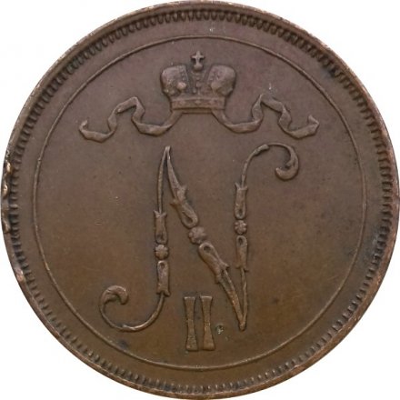 Финляндия 10 пенни 1914 год - VF