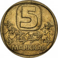 Финляндия 5 марок 1986 год - Ледокол Урхо