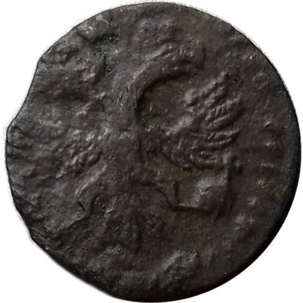 Полушка 1720 год ВРП Пётр I (год цифрами) - F