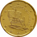 Кипр 20 евроцентов 2011 год - Судно «Кирения» UNC