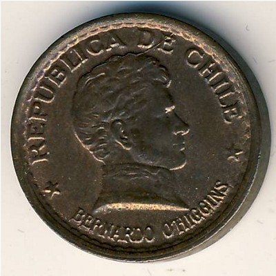 Чили 20 сентаво 1950 год