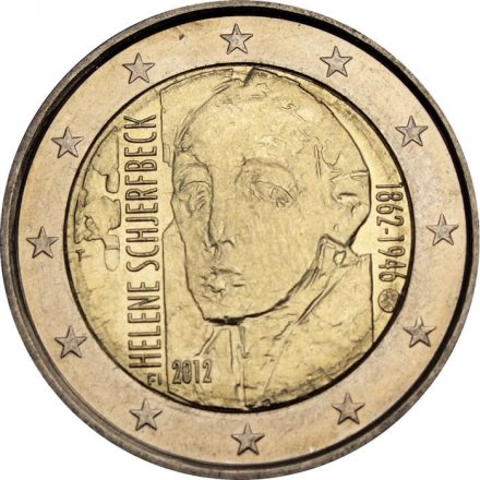 Финляндия 2 евро 2012 год - 150 лет со дня рождения Хелены Шерфбек