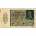 Веймарская Республика 10000 марок 1922 год - VF+