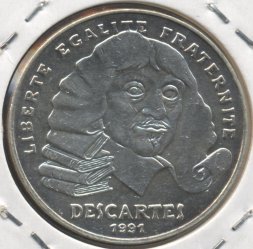 Франция 100 франков 1991 год - Рене Декарт