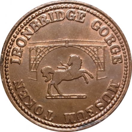 Жетон Великобритания. Half Penny. Ironbridge Gorge Museum Token. 1987