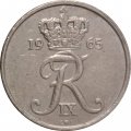 Дания 10 эре 1965 год
